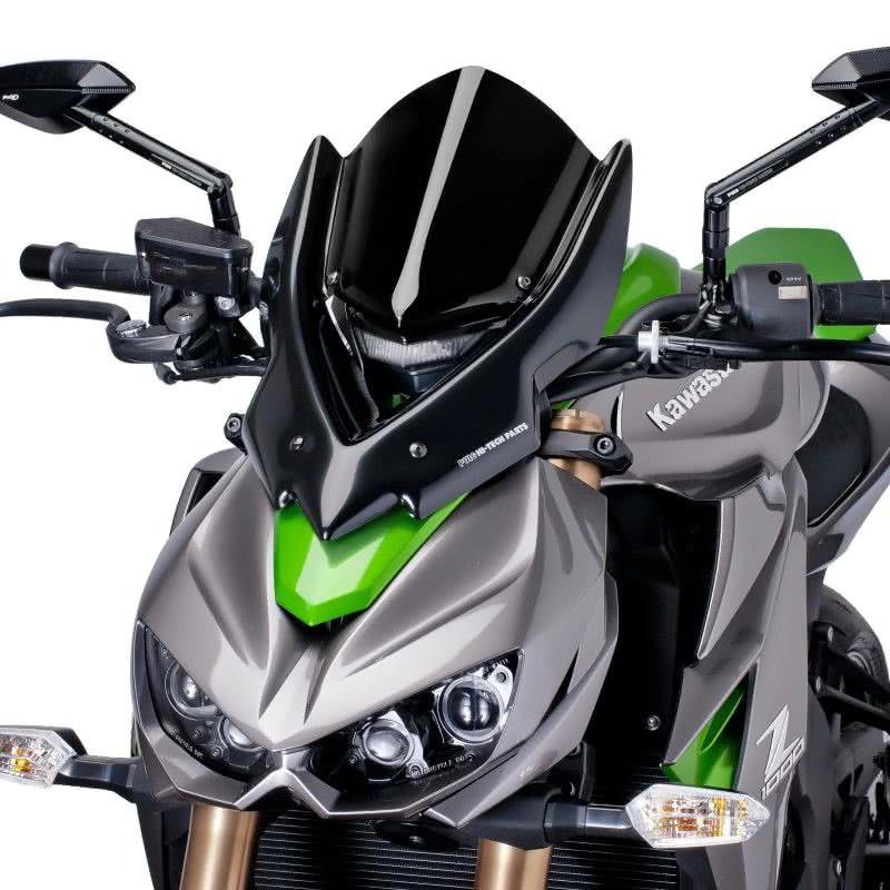 Puig 14'〜Z1000スクリーン スポーツ&ツーリング二種類セット プーチ(Puig) ツーリングスクリーン ブラック Z1000 14- 7514N