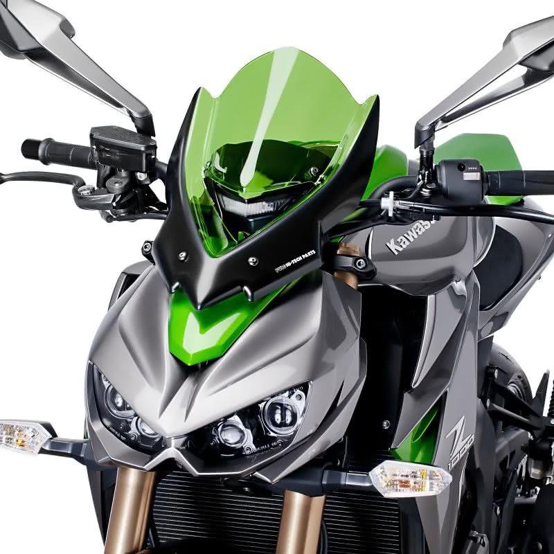 Puig 14'〜Z1000スクリーン スポーツ&ツーリング二種類セット プーチ(Puig) ツーリングスクリーン グリーン Z1000 14- 7514V