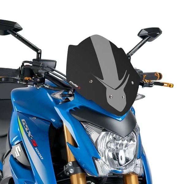 プーチ(Puig) スクリーン ウインドシールド NKニュージェネレーション/スポーツ カーボン GSX-S1000 16- 7653C