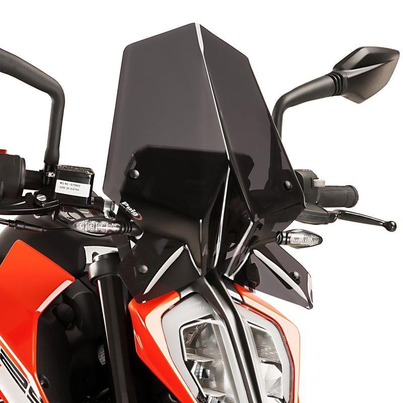 プーチ(Puig) スポーツスクリーン ダークスモーク 125/390 Duke 17- 9514F