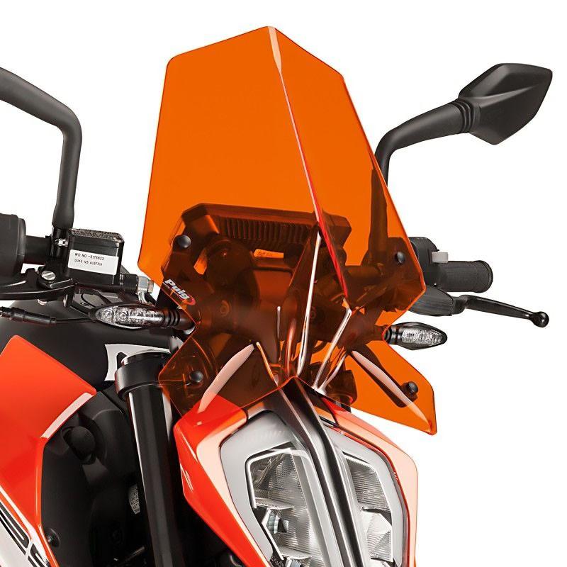 プーチ(Puig) スポーツスクリーン オレンジ 125/390 Duke 17- 9514T