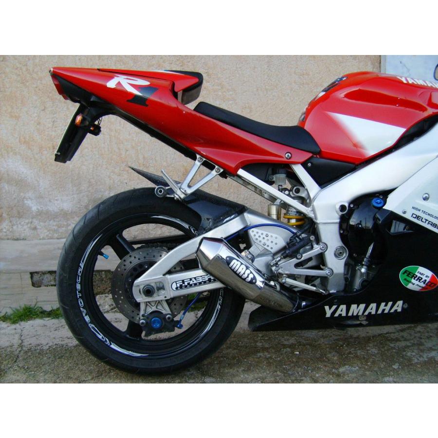 YZF-R1 98-01 Trombカーブステンレス スリップオンマフラー MASS