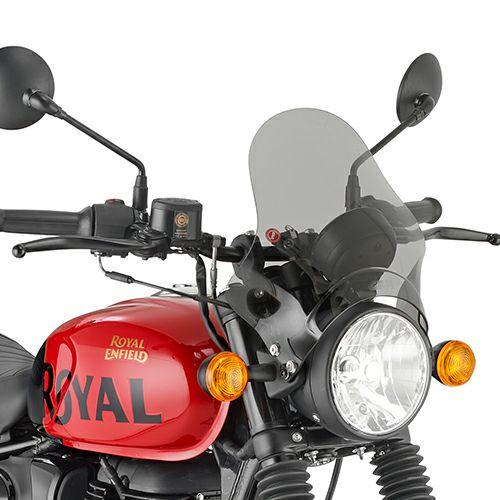 Z900RS/スピードツイン1200/スピード400/ハンター350 ユニバーサルスクリーン 29.5x32.5 スモーク GIVIの画像