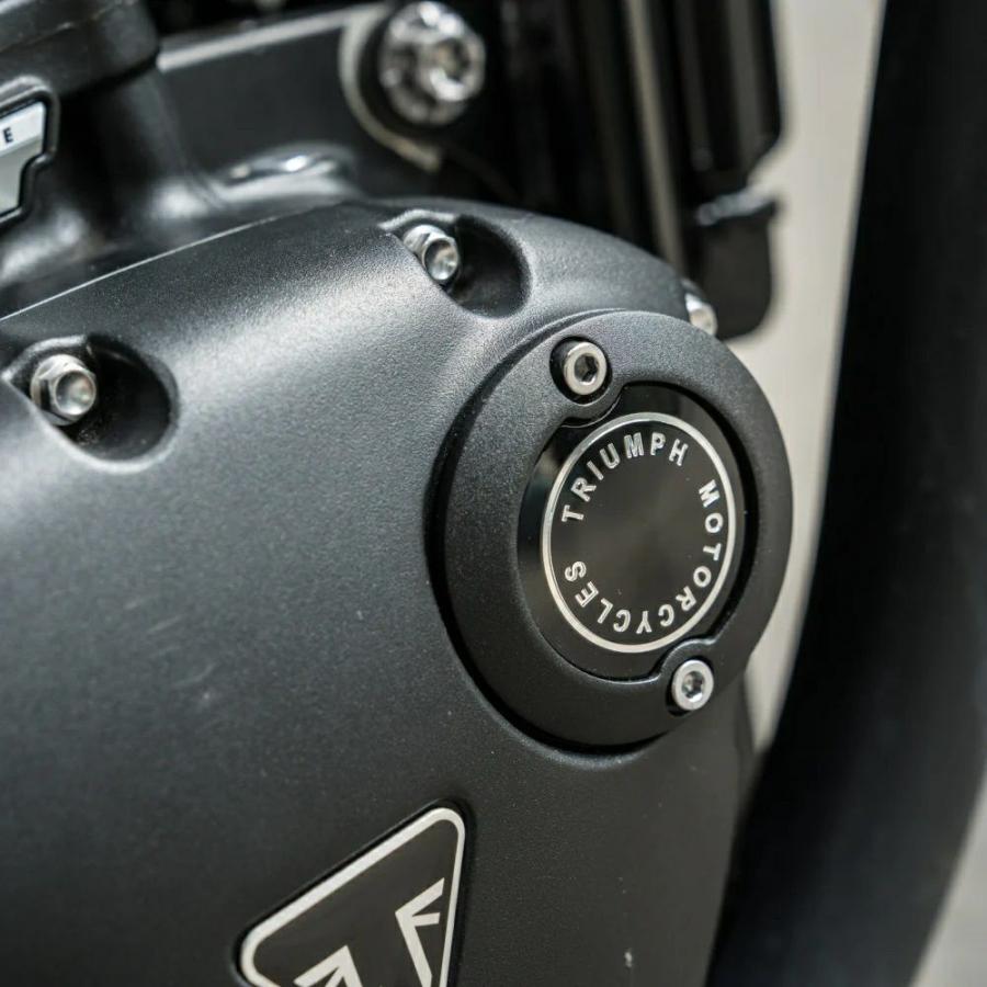 トライアンフ純正 ACGカバーバッジ ブラック : モトパーツ バイク