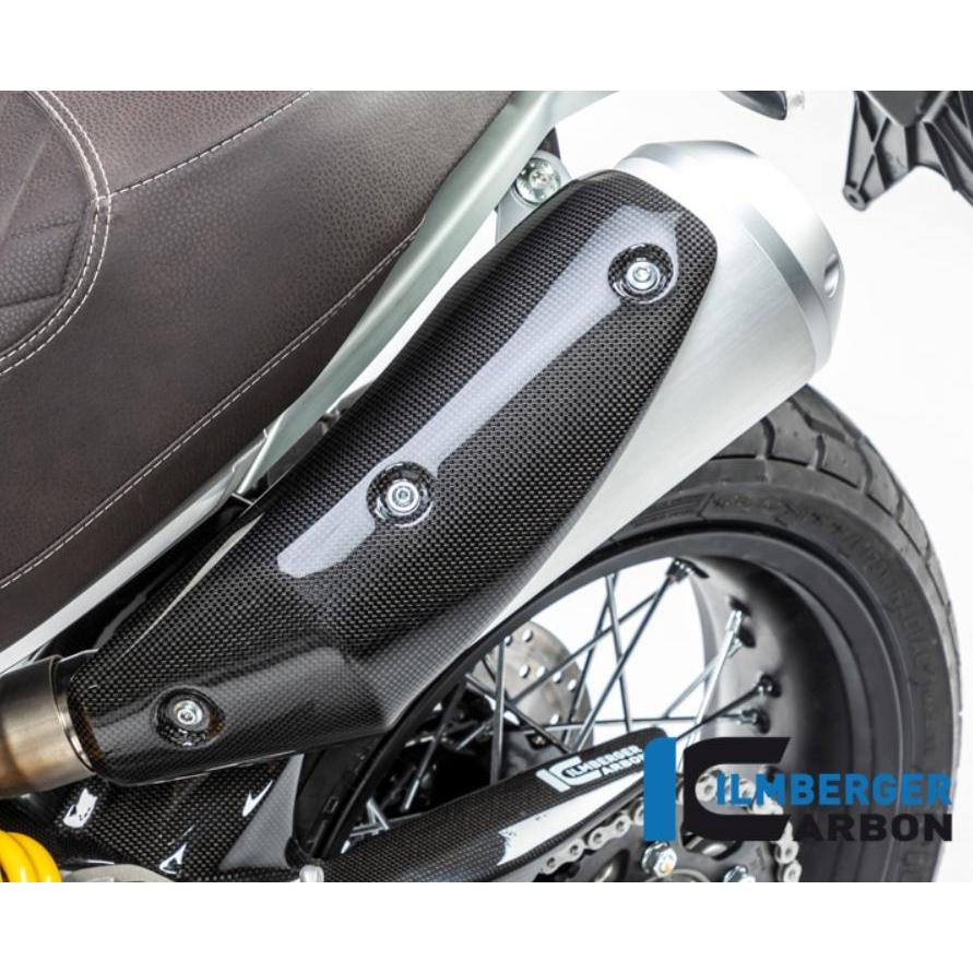 DUCATI スクランブラー1100 カーボン エキゾーストプロテクション 左 グロス  イルムバーガー