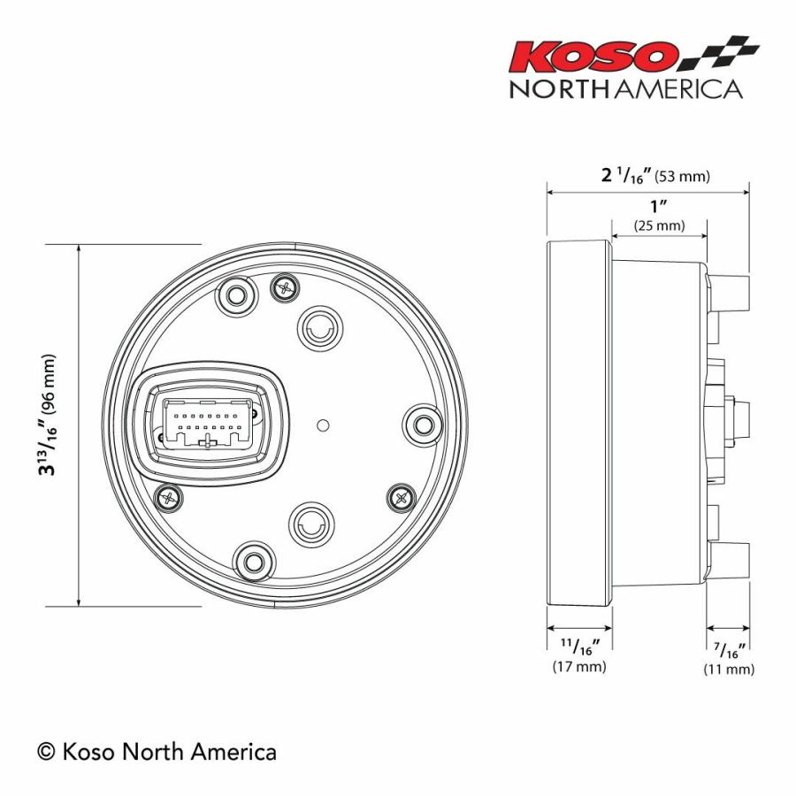 ヤマハ ボルト マルチファンクションメーター 