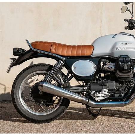 V7 850 サイドゼッケンプレートカバー サテンブラック 左 BAAK