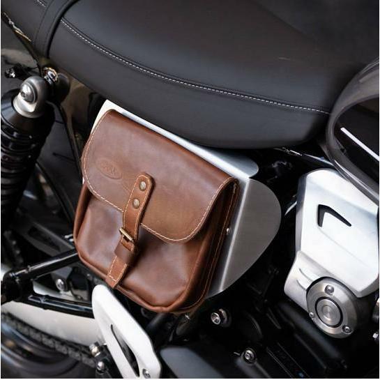スピードツイン/スラクストン 1200 バッグ付きサイドカバー ブラウン