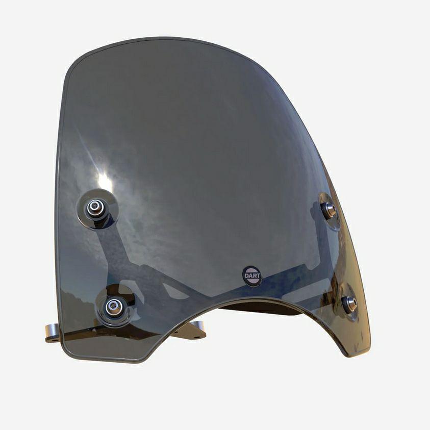 【まっくん様】DARTダート社製,シールド,フライスクリーン,クランプ式 RnineT スクリーン クラシックS3 ダークスモーク DARTフライスクリーン