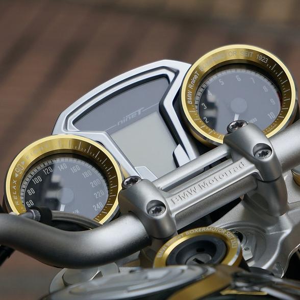 DKdesign ディーケーデザイン メーターカバー RnineT BMW RnineT 17- メーターカバー ゴールド DKdesign : モトパーツ