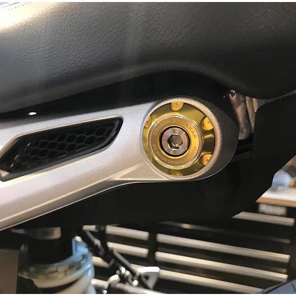 BMW RnineT 14- シート サイド カバーボルト ゴールド DKdesignの画像