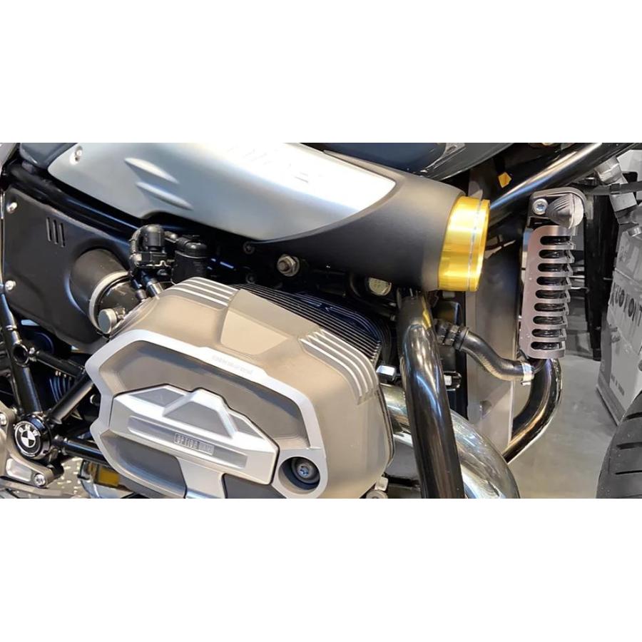BMW RnineT 14- ゴールドエアインテークカバー リング Dkdesign