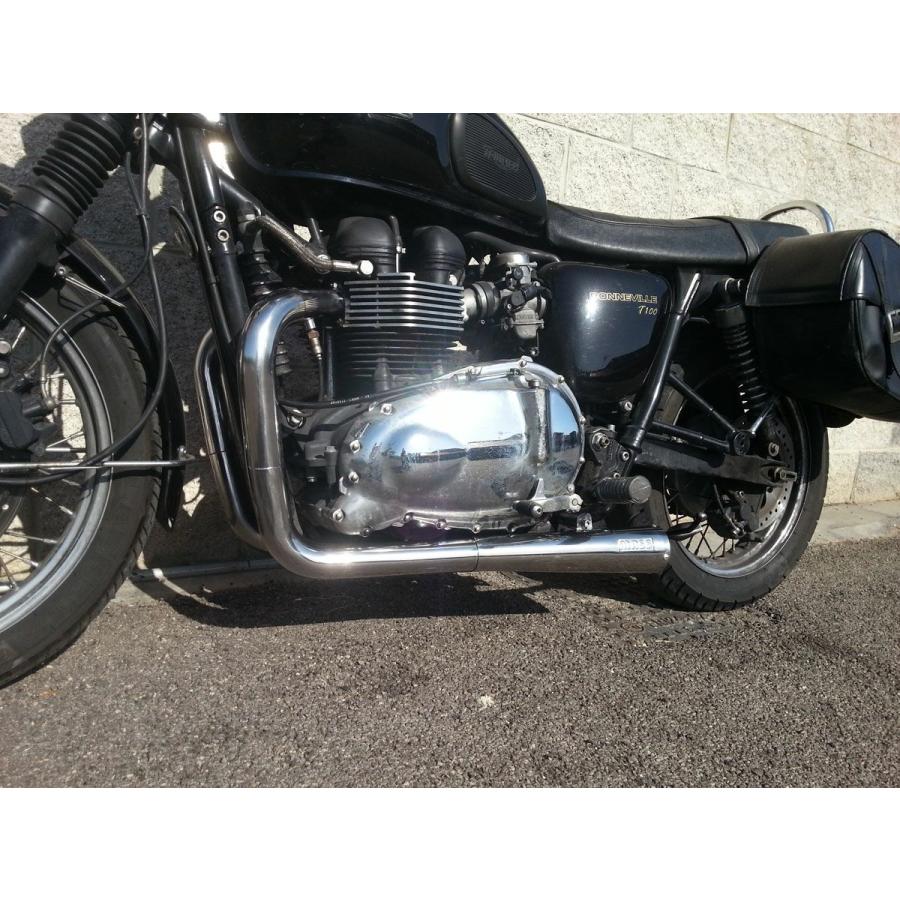 トライアンフ 空冷ボンネビル ステンレス2in2Under-Engine フル