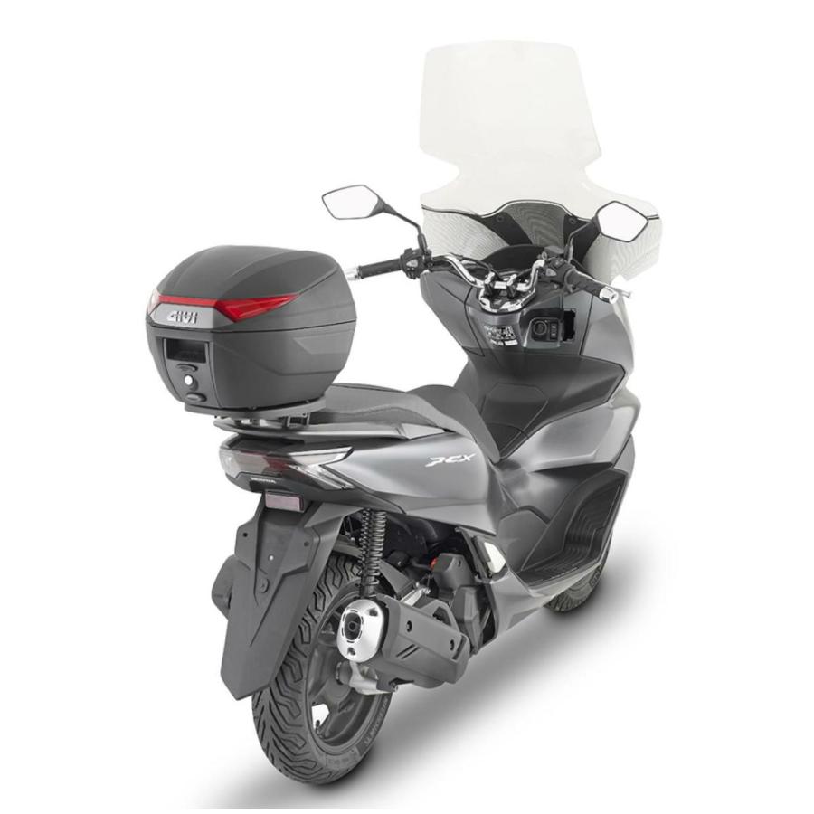 GIVI トップケース＆ベース 30L ジビ(GIVI) MONOLOCK 30L トップケース C30 ブラック/レッド