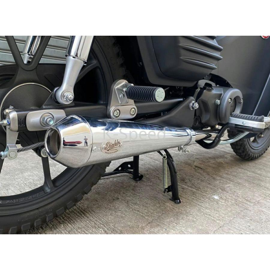 スーパーカブ C125 フルエキゾーストマフラー Diabolus クローム K