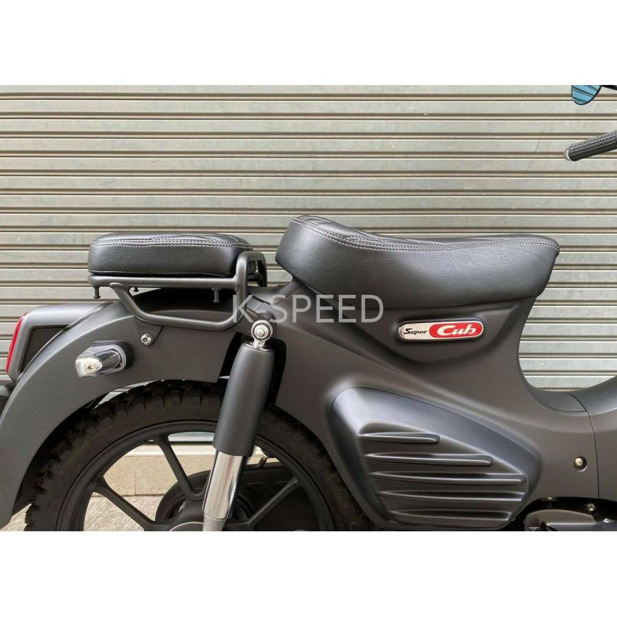 スーパーカブ C125 前後 クッション シート Diabolus ブラック K-SPEED 