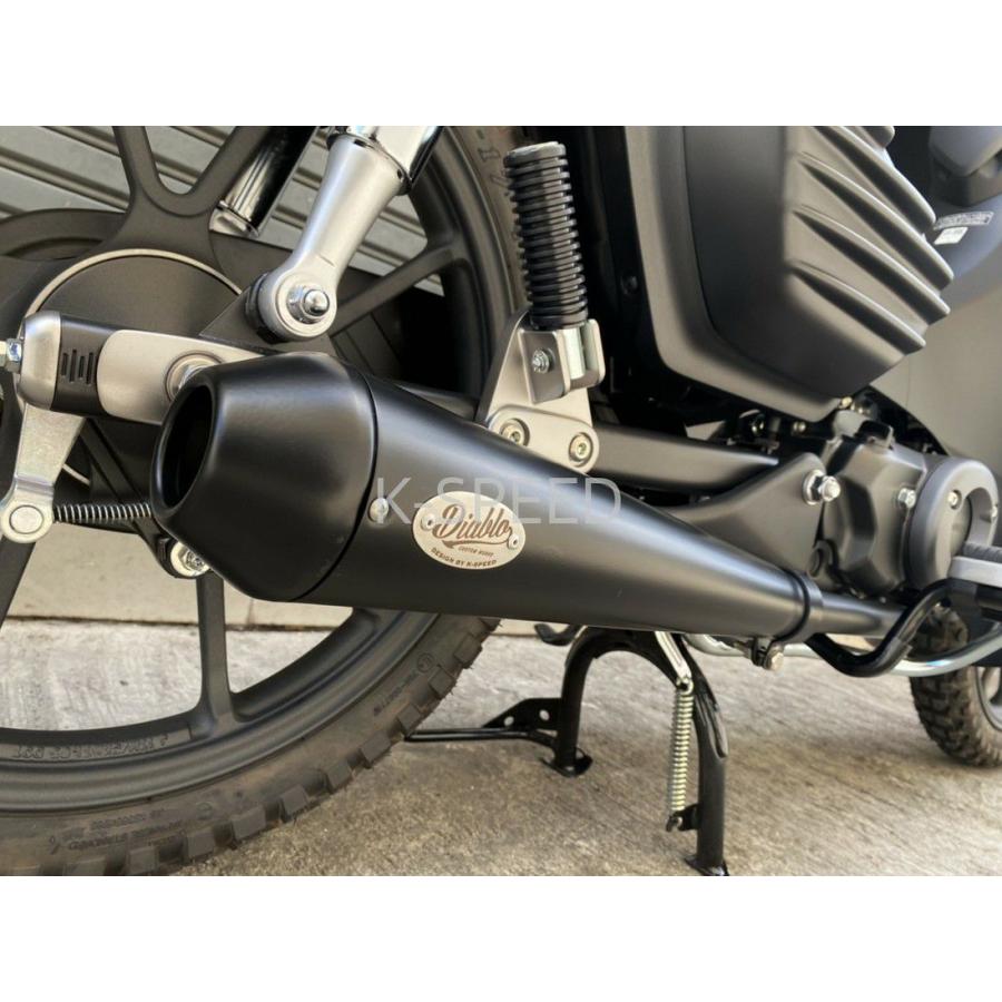 スーパーカブ C125 フルエキゾーストマフラー Diabolus ブラック スーパーカブ C125 フルエキゾーストマフラー Diabolus ブラック