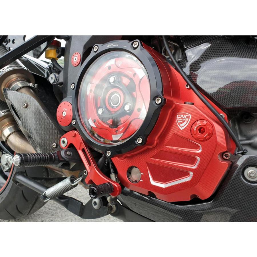 DUCATI スクランブラー （SCRAMBLER） クリアクラッチカバー ブラック