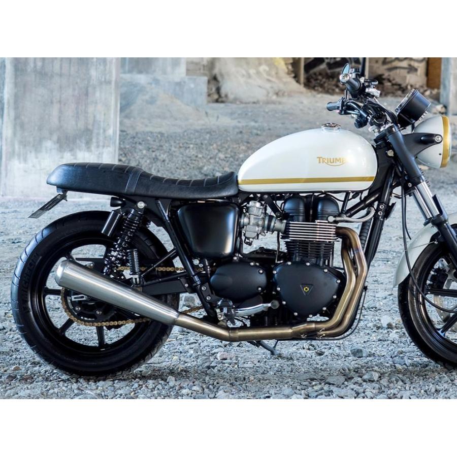 空冷 ボンネビルシリーズ フルエキゾースト マフラー CAFE TEC