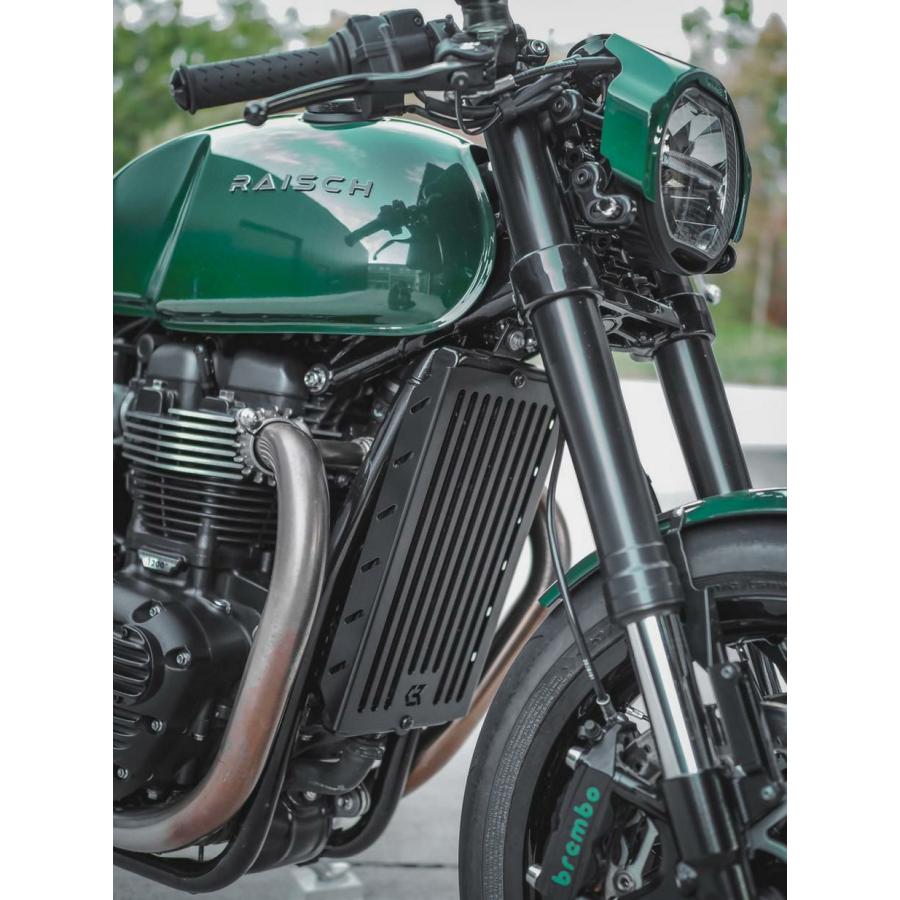 トライアンフ ボンネビルT100 T120 ラジエーターガード 
