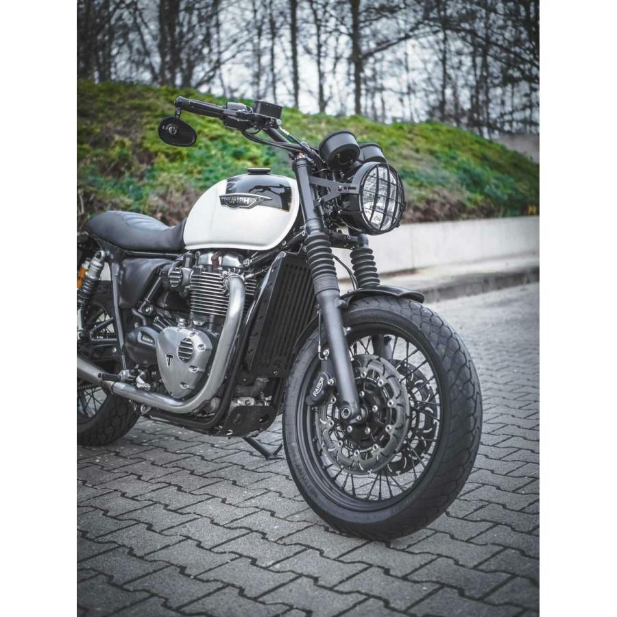 トライアンフ ボンネビルT100 T120 ラジエーターガード 