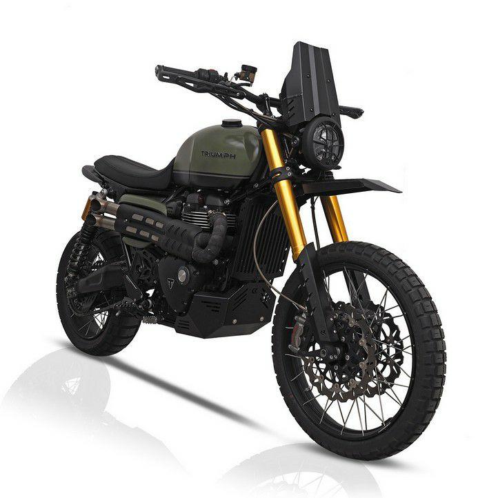 トライアンフ スクランブラー1200 スクリーン シールド 