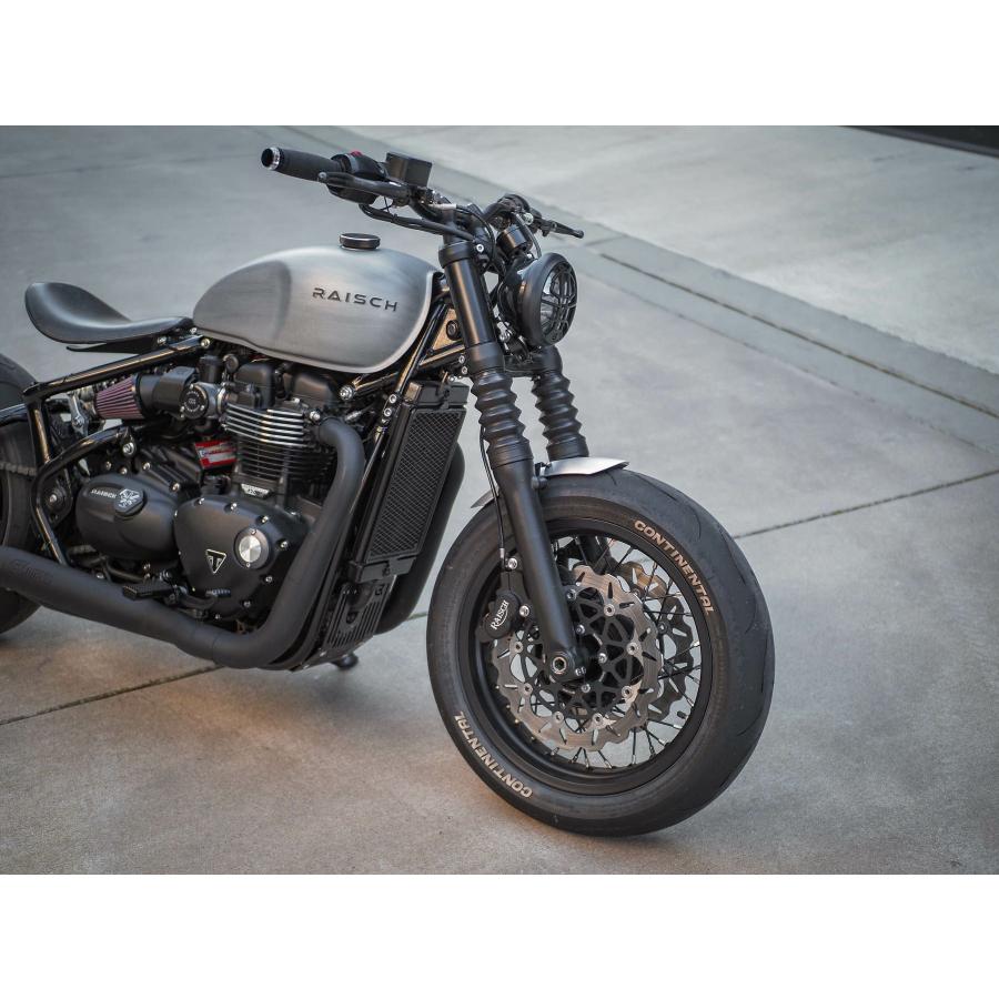 トライアンフ ボバー Race Bobber アルミフロントフェンダー マットブラック RAISCHの画像