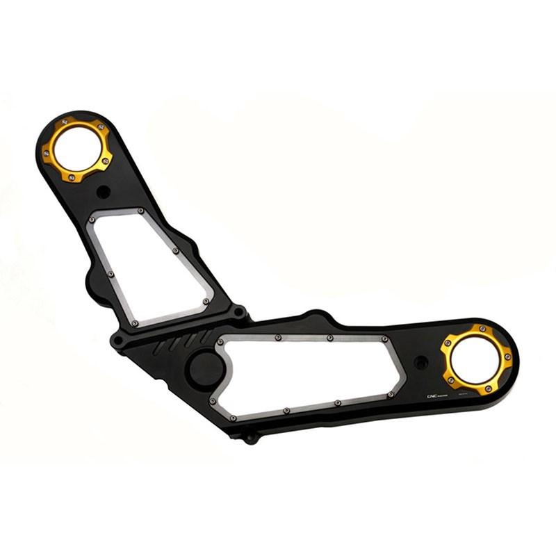 新品グッズ セット / -真天地開闢集団-ジグザグ CNC Racingタイミングベルトカバー ブラック/ゴールド モンスター