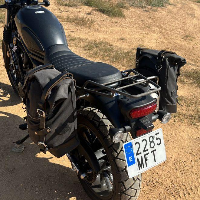 Poderosa CL250.500 サイドステー CL250/CL500 サドルバッグ ステー ブラック 左右セット La Poderosa