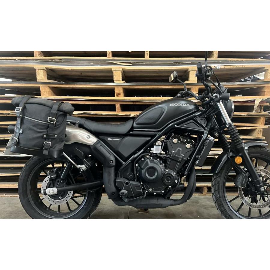 CL250/CL500 サドルバッグ ステー ブラック 左右セット La Poderosa