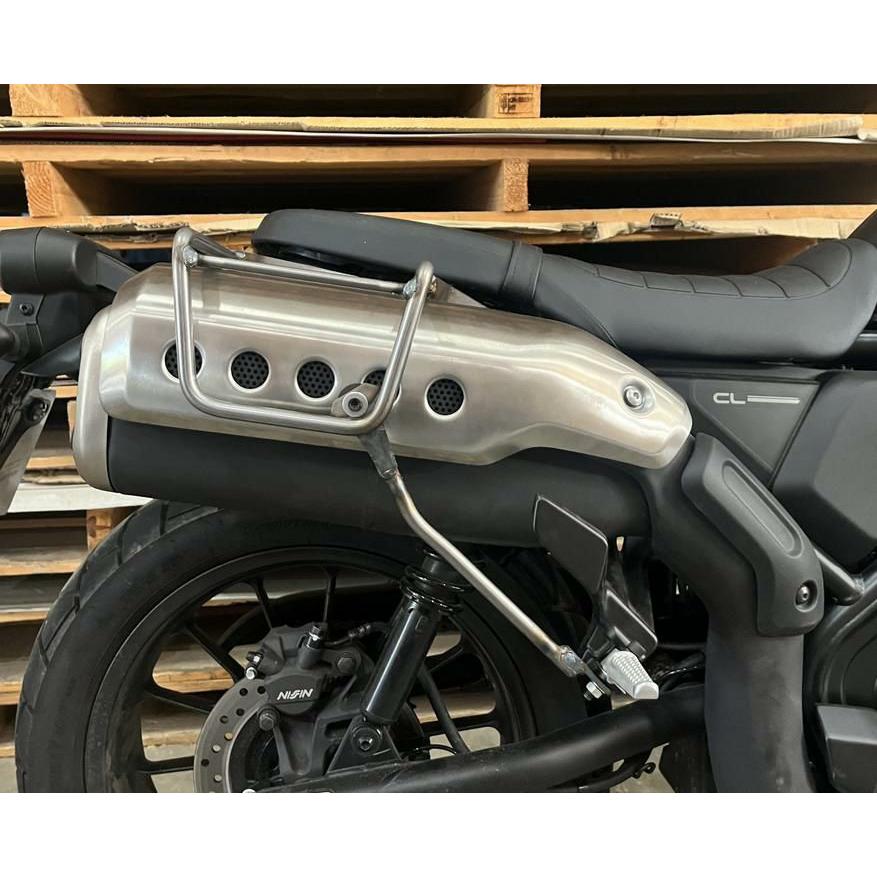 CL250/CL500 サドルバッグ ステー ブラック 左右セット La Poderosa