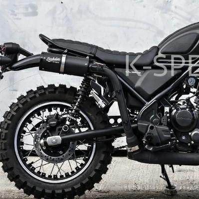ホンダ CL500 スリップオンマフラー ブラック K-SPEED : モトパーツ