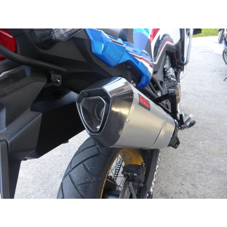CRF1000L アフリカツイン Prisma チタン スリップオンマフラー MASS Exhaustの画像