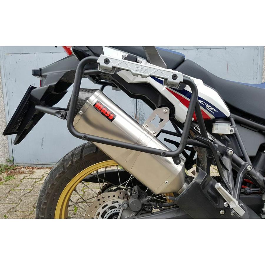CRF1000L アフリカツイン Prisma チタン スリップオンマフラー MASS Exhaustの画像