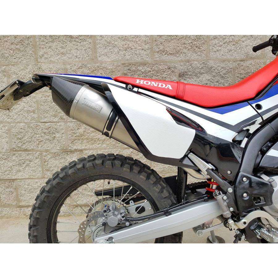 CRF250 Rally オーバルステンレス スリップオンマフラー カーボン 