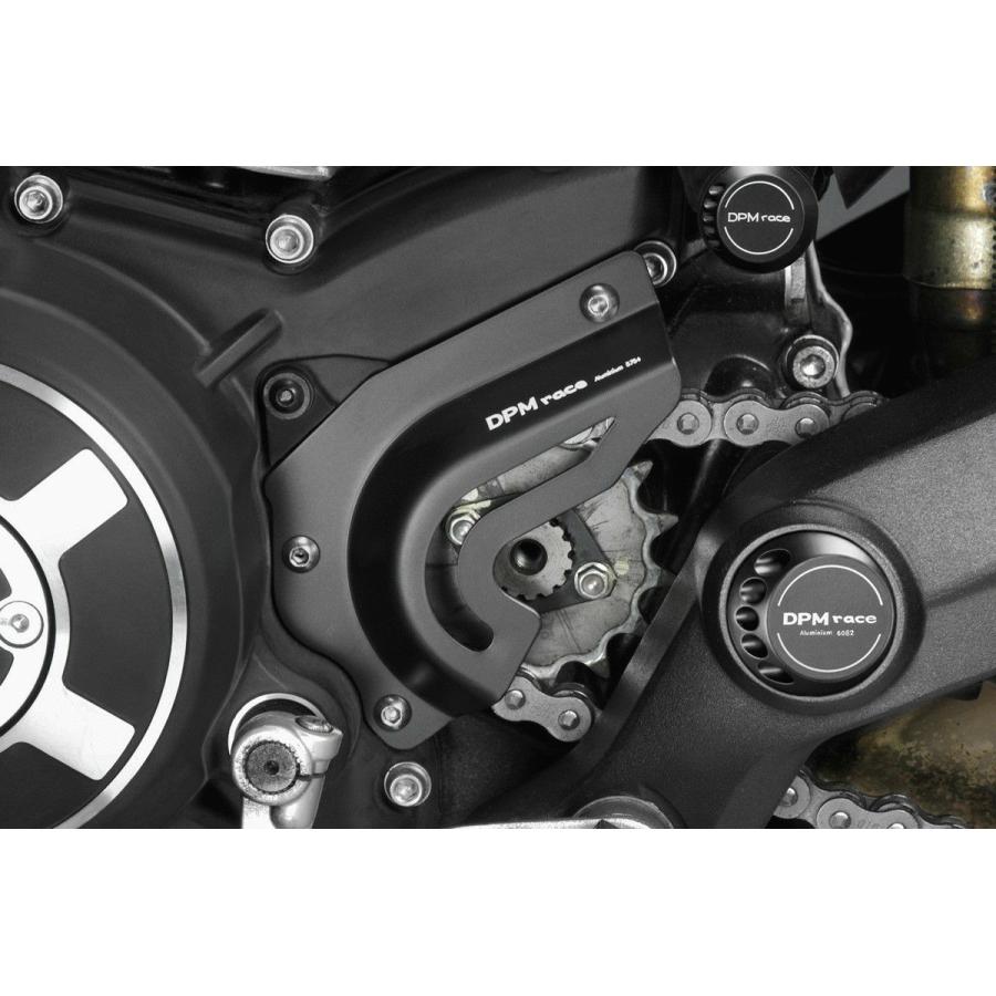 スプロケットカバー【ドゥカティ】 DUCATI スクランブラー 400/800 スプロケットカバー アルミ ブラック