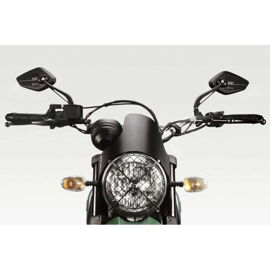DUCATI スクランブラー800 ウインドスクリーン アルミ ブラック DPM
