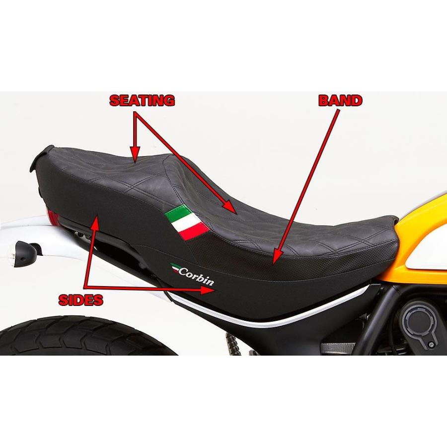 コルビン Ducati スクランブラー 800 シート ガンファイターレディ