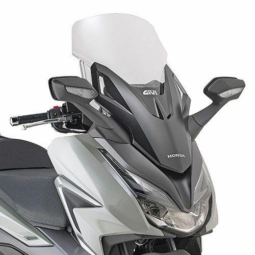 GIVI ホンダフォルツァ250用ウインドシールド クリア フォルツァ250/350 21- ウインドスクリーン 58x47 クリア GIVI