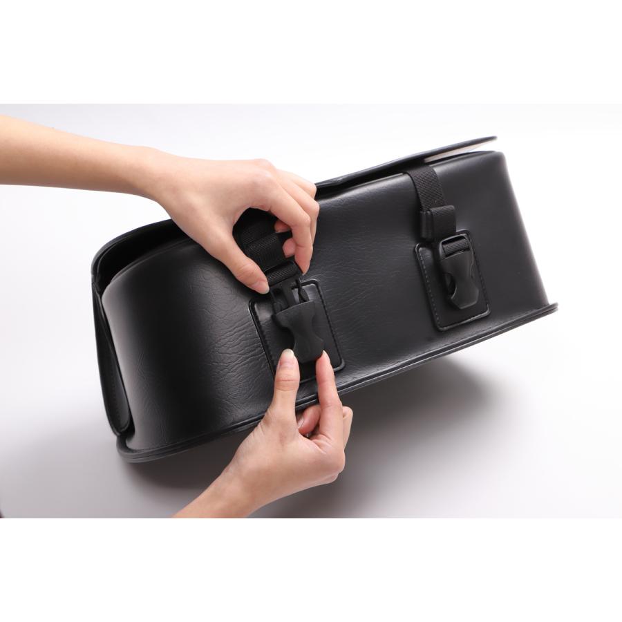 カワサキ Z900RS/CAFE シンセティックレザーサドルバッグ 9L ブラック