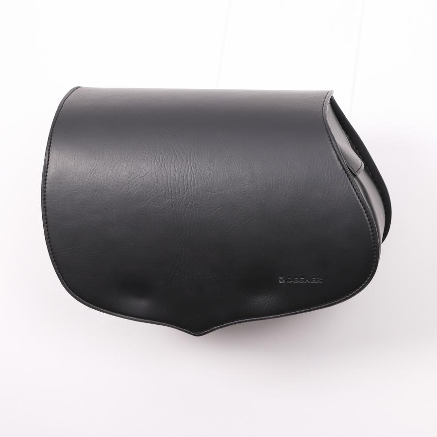 カワサキ Z900RS/CAFE シンセティックレザーサドルバッグ 9L ブラック