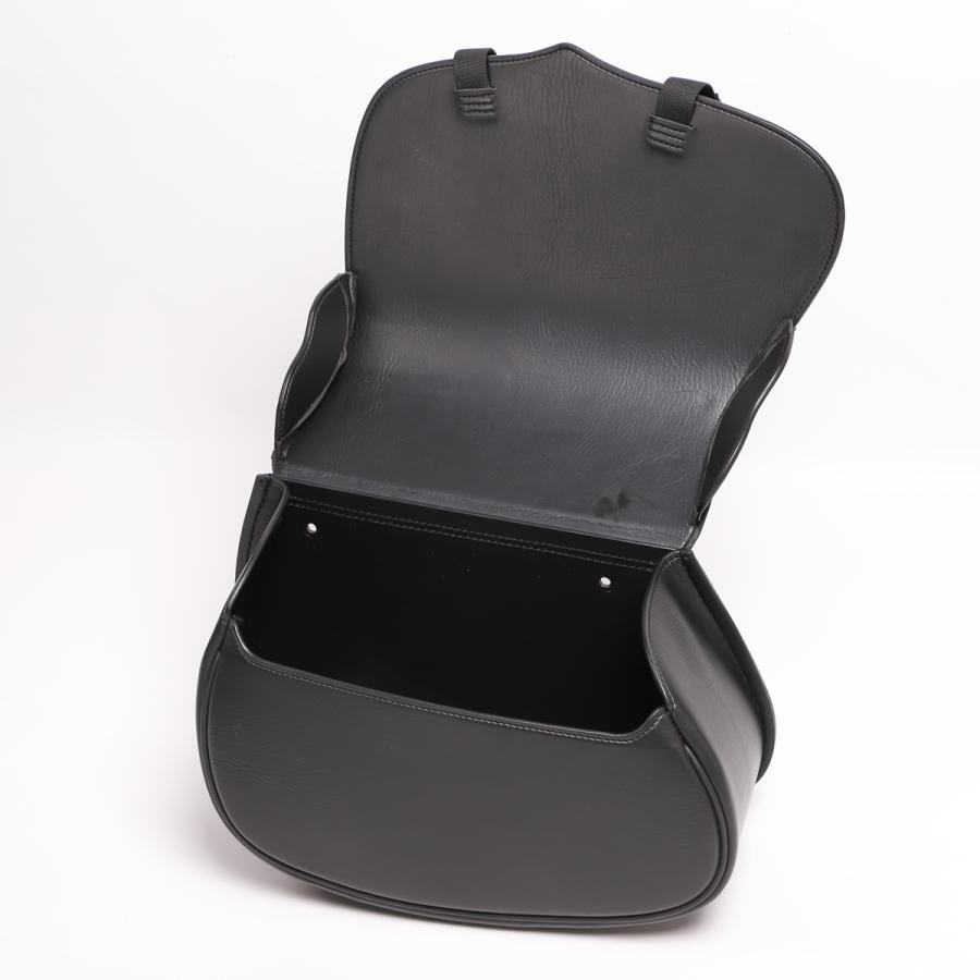 カワサキ Z900RS/CAFE シンセティックレザーサドルバッグ 9L ブラック