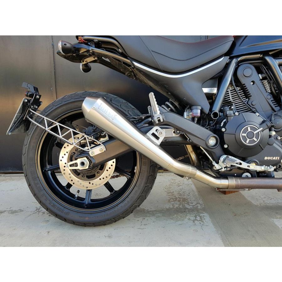 ドゥカティ スクランブラー400 Sixty2 ステンレス Tromb スリップオンマフラー ポリッシュ(レーシング) MASS Exhaustの画像