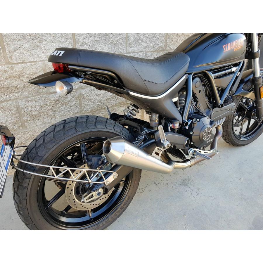 ドゥカティ スクランブラー400 Sixty2 ステンレス Tromb スリップオンマフラー ポリッシュ(レーシング) MASS Exhaustの画像