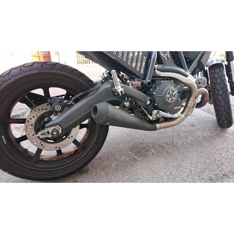 ドゥカティ スクランブラー800 ステンレス Tromb スリップオンマフラー