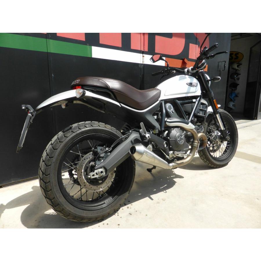 ドゥカティ スクランブラー800 ステンレス Tromb スリップオンマフラー