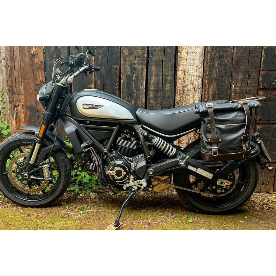 ドゥカティ スクランブラー 15-22 サドルバッグ ステー ブラック 左右