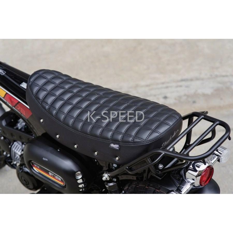 ホンダ ダックス125 シート スクエアパターン Diabolus ブラック ホンダ ダックス125 シート スクエアパターン Diabolus ブラック