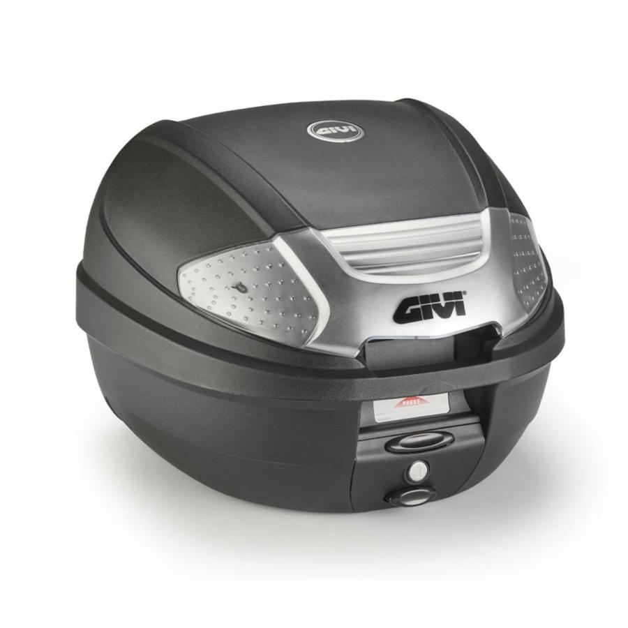 ジビ(GIVI) MONOLOCK 30L トップケース E300NT2B ブラック/シルバー 
