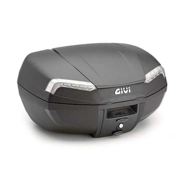 ジビ(GIVI) MONOLOCK 46L トップケース E46 テックリビエラ ブラック 